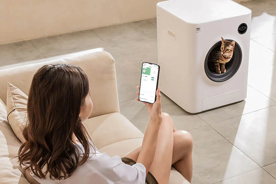 self cleaning cat litter box